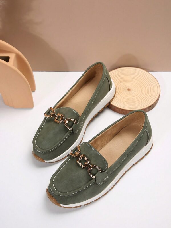Zapatillas Khaki de Mujer con Suela Gruesa y Cómoda - Image 45
