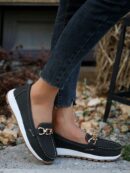 Zapatillas Khaki de Mujer con Suela Gruesa y Cómoda