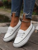 Zapatillas Blancas Deportivas de Mujer para Primavera y Otoño