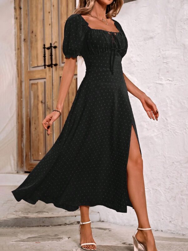 Vestido Largo Boho Floral con Nudo y Abertura en Pierna - Image 36
