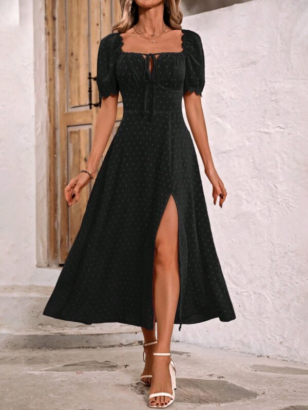 Vestido Largo Boho Floral con Nudo y Abertura en Pierna - Image 38