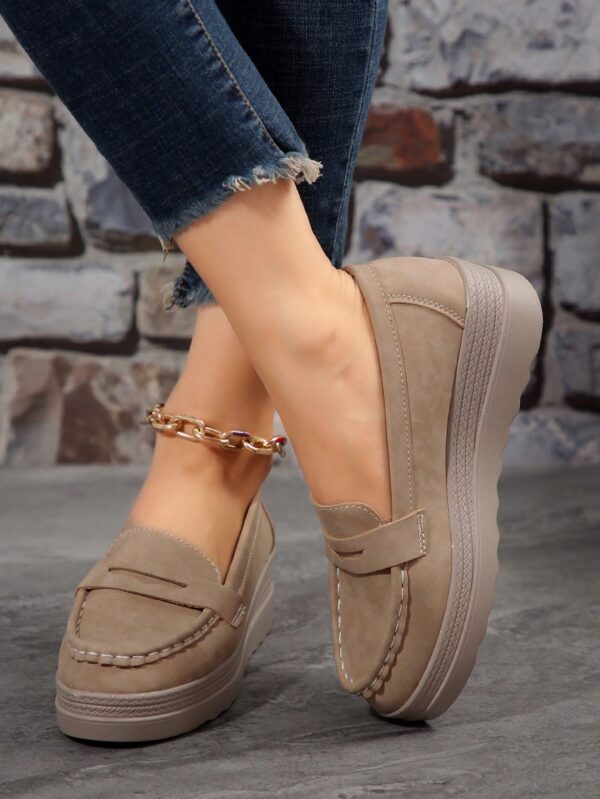 Zapatillas Khaki de Mujer con Suela Gruesa y Cómoda - Image 22