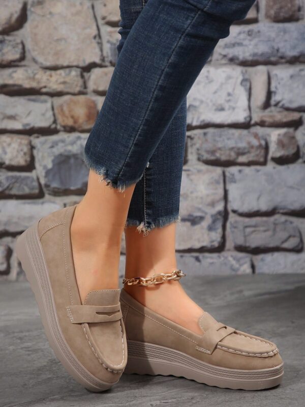 Zapatillas Khaki de Mujer con Suela Gruesa y Cómoda - Image 23