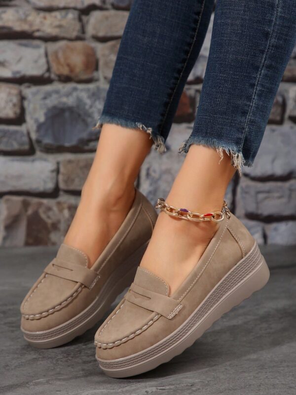 Zapatillas Khaki de Mujer con Suela Gruesa y Cómoda - Image 25