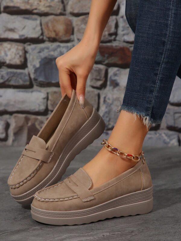 Zapatillas Khaki de Mujer con Suela Gruesa y Cómoda - Image 26