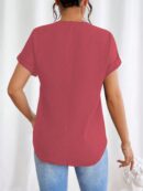 Blusa Casual con Cremallera y Manga Murciélago