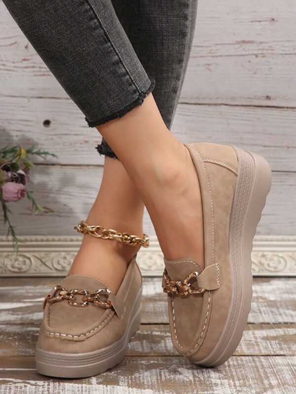 Zapatillas Khaki de Mujer con Suela Gruesa y Cómoda - Image 77