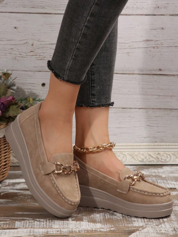 Zapatillas Khaki de Mujer con Suela Gruesa y Cómoda - Image 78