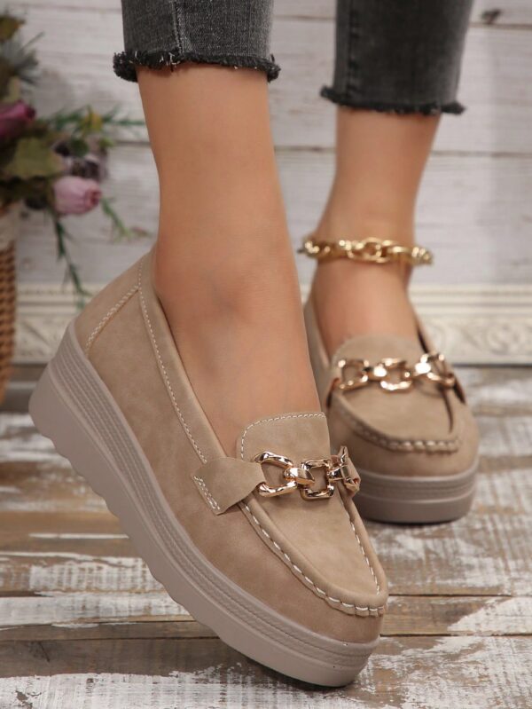 Zapatillas Khaki de Mujer con Suela Gruesa y Cómoda - Image 79