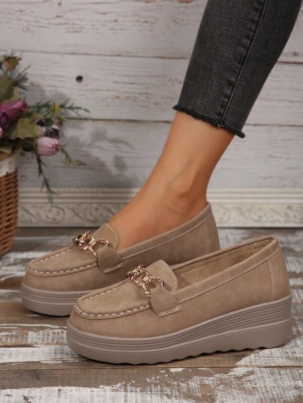 Zapatillas Khaki de Mujer con Suela Gruesa y Cómoda - Image 80