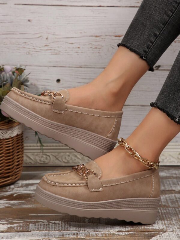 Zapatillas Khaki de Mujer con Suela Gruesa y Cómoda - Image 83