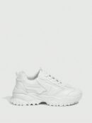 Zapatillas Deportivas Chunky de Malla Blanca con Cordones