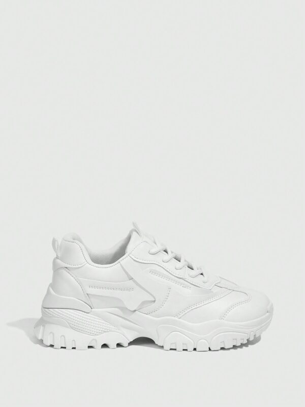 Zapatillas Deportivas Chunky de Malla Blanca con Cordones - Image 26