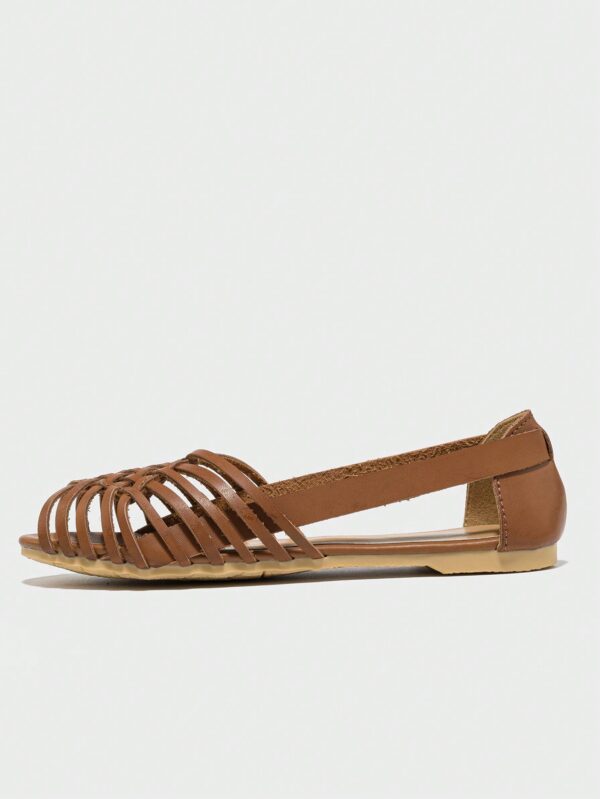 Zapatos Planos de Mujer con Detalles Tejidos y Talón Abierto - Image 14