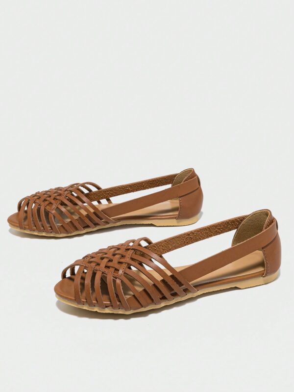 Zapatos Planos de Mujer con Detalles Tejidos y Talón Abierto - Image 18