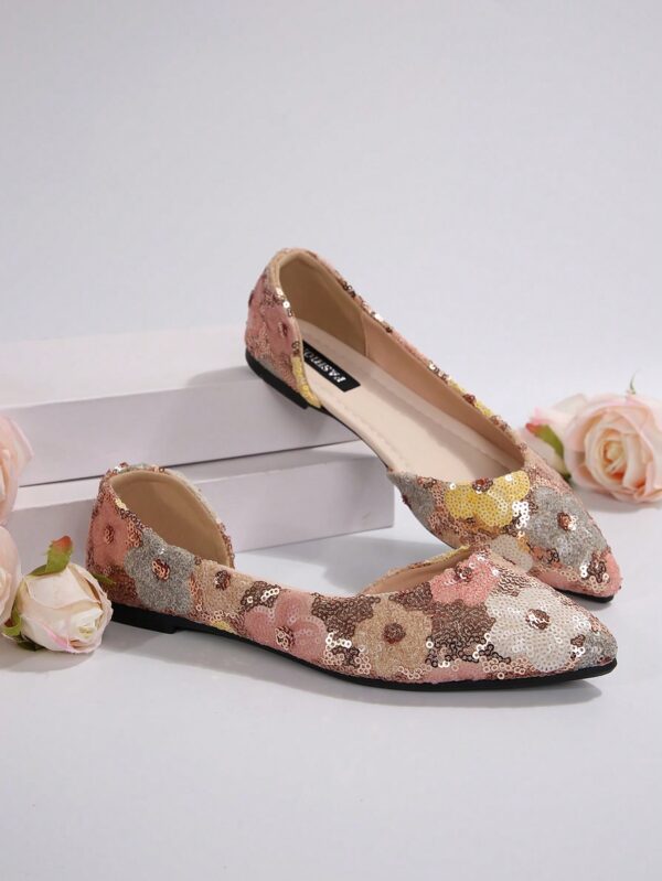 Zapatos Planos de Mujer en Beige, punta fina para Primavera/Otoño - Image 38