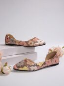 Zapatos Planos de Mujer en Beige, punta fina para Primavera/Otoño