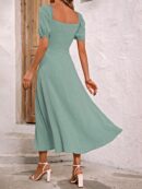 Vestido Largo Boho Floral con Nudo y Abertura en Pierna