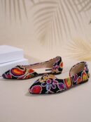 Zapatos Planos de Mujer en Beige, punta fina para Primavera/Otoño