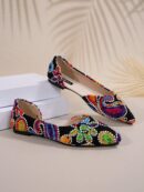 Zapatos Planos de Mujer en Beige, punta fina para Primavera/Otoño
