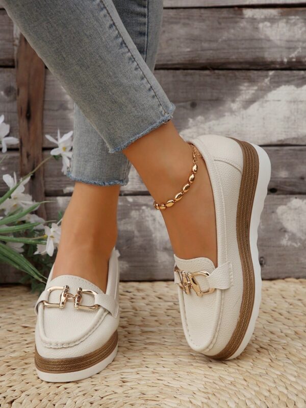 Zapatillas Khaki de Mujer con Suela Gruesa y Cómoda