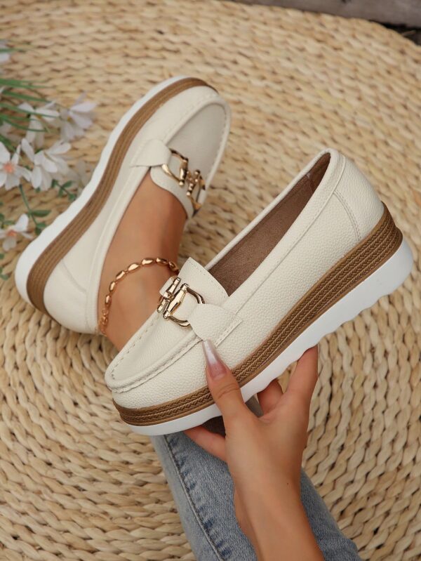 Zapatillas Khaki de Mujer con Suela Gruesa y Cómoda - Image 2
