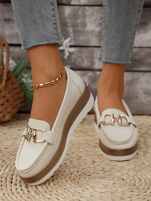 Zapatillas Khaki de Mujer con Suela Gruesa y Cómoda - Image 3