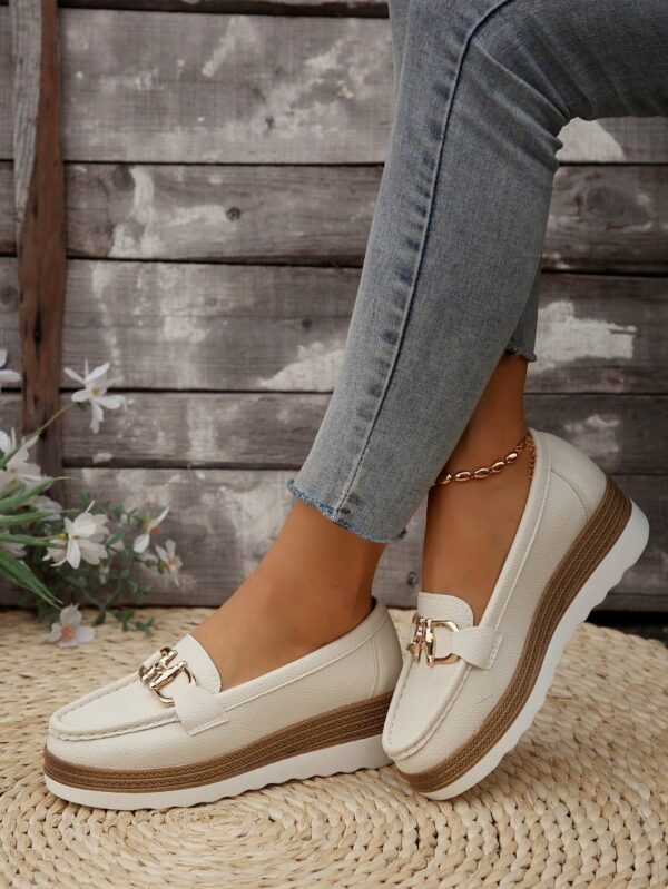Zapatillas Khaki de Mujer con Suela Gruesa y Cómoda - Image 5