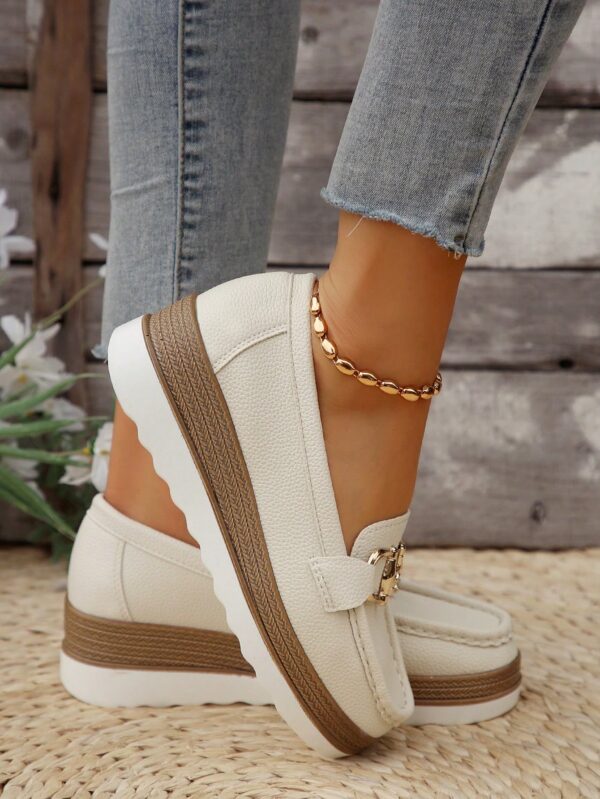 Zapatillas Khaki de Mujer con Suela Gruesa y Cómoda - Image 6