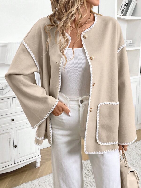 Chaqueta Casual de Manga Larga con Botones y Bolsillos - Image 6