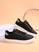 Zapatillas Deportivas Negras Antideslizantes con Cordones