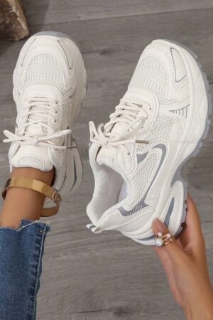 Zapatillas Deportivas Plataforma con Detalles en Bloque de Color