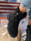 Botas de Mujer de Suela Gruesa con Cierre Lateral