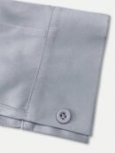 Camisa Casual de Manga Larga y Dobladillo Asimétrico
