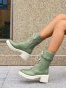 Botas de Tobillo de Tacón Medio, Minimalistas y de Estilo Occidental