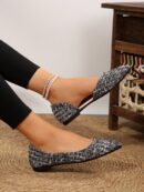 Zapatos Planos de Mujer en Beige, punta fina para Primavera/Otoño