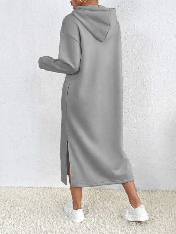 Vestido Sudadera con Capucha y Estampado de Letras - Image 49
