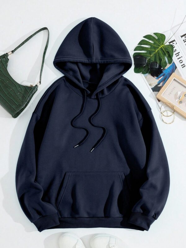Buzo Oversize con Capucha y Estampado Geométrico & de Leopardo - Image 14
