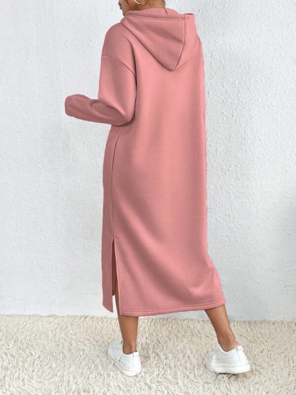 Vestido Sudadera con Capucha y Estampado de Letras - Image 25