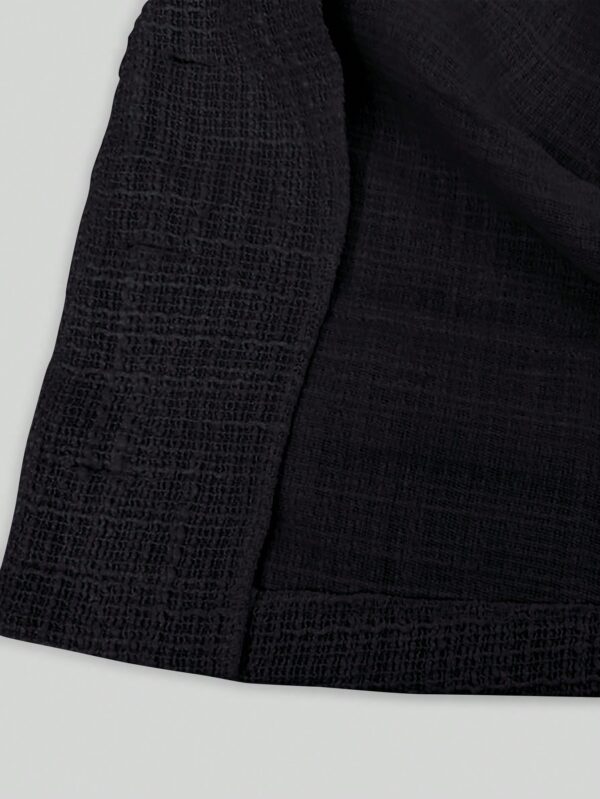 Chaqueta Tweed Color Sólido para Uso Diario - Image 18