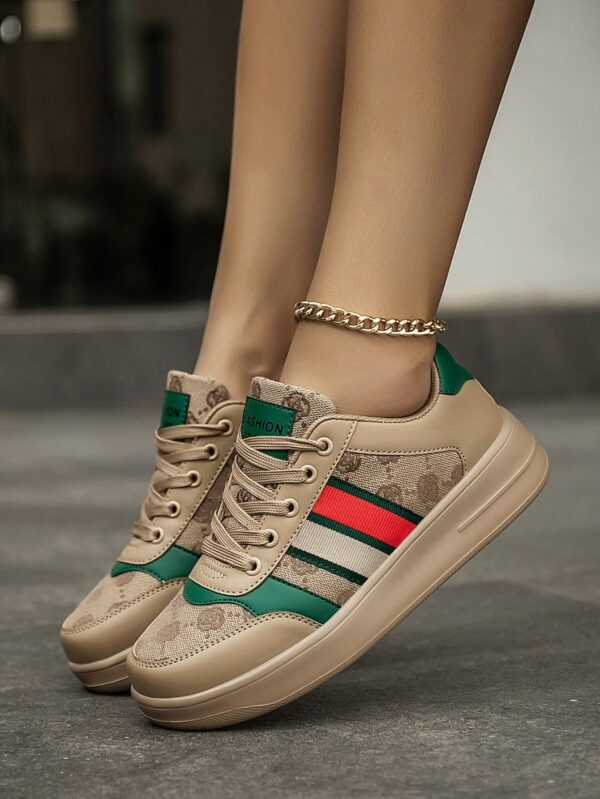 Zapatillas Deportivas con Estampado Aleatorio y Suela Gruesa - Image 3