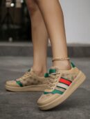 Zapatillas Deportivas con Estampado Aleatorio y Suela Gruesa