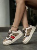 Zapatillas Deportivas con Estampado Aleatorio y Suela Gruesa