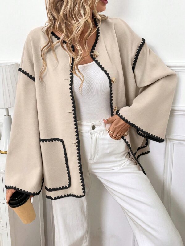 Chaqueta Casual de Manga Larga con Botones y Bolsillos - Image 8