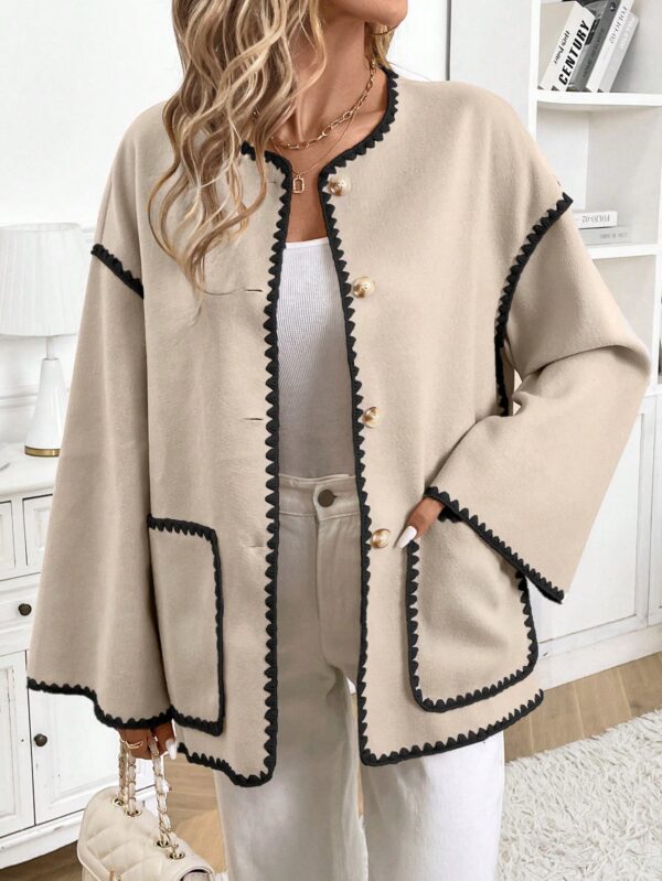 Chaqueta Casual de Manga Larga con Botones y Bolsillos - Image 11