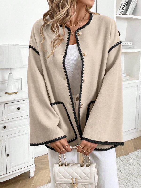 Chaqueta Casual de Manga Larga con Botones y Bolsillos - Image 12
