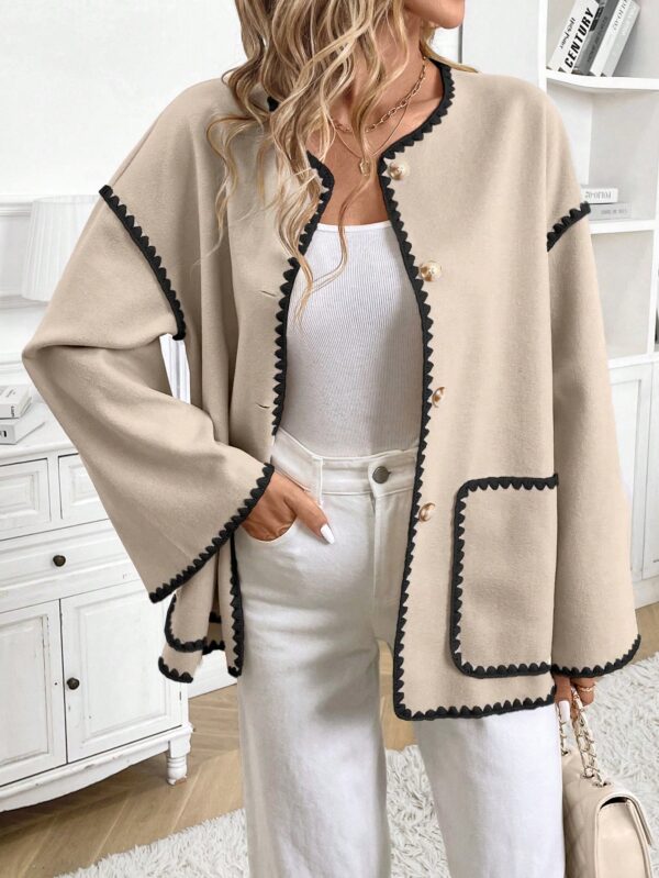 Chaqueta Casual de Manga Larga con Botones y Bolsillos - Image 13