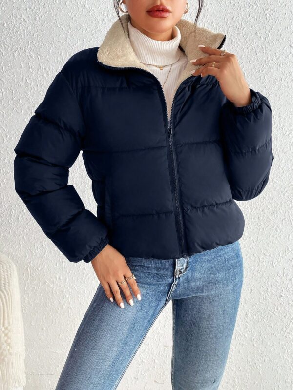 Campera Térmica Corta con Cierre y Cuello Alto - Image 15
