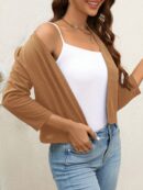 Chaqueta Corta Negra de Trabajo para Mujer, Temporada Primavera