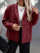 Campera Casual de Manga Larga con Doble Botonadura